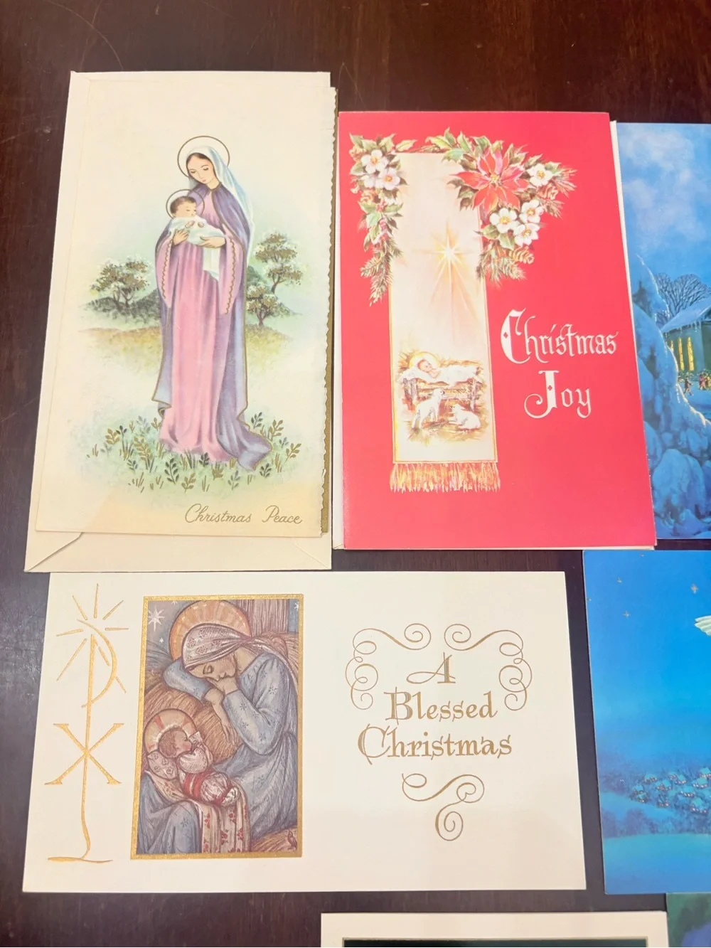 11 Vintage Religious Christmas Cards